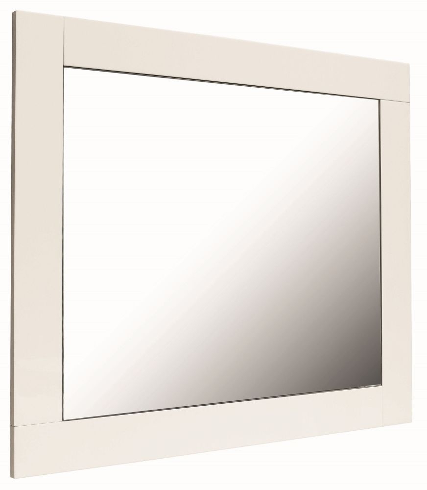 Alf Italia Canova White High Gloss Wall Mirror
