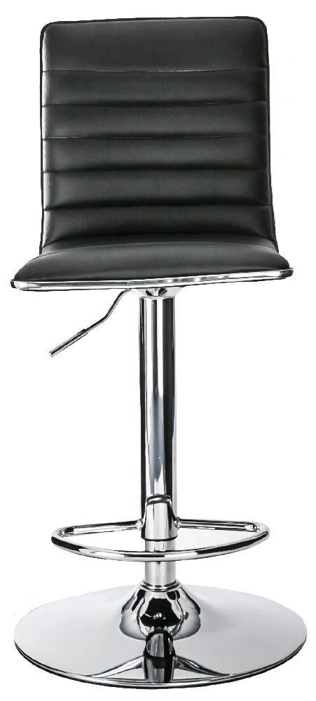 Alphason Colby Black Faux Leather Barstool Sold In Pairs Abs1301blk