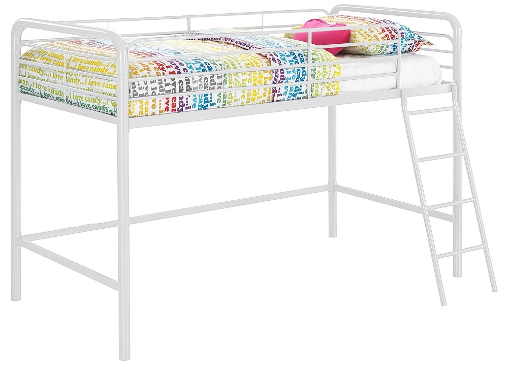 Alphason White Metal Midsleeper Bunk Bed