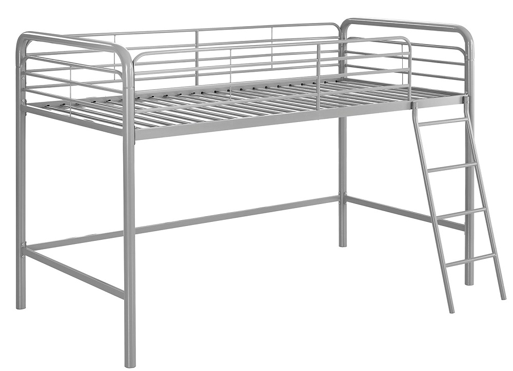 Alphason Silver Grey Metal Midsleeper Bunk Bed