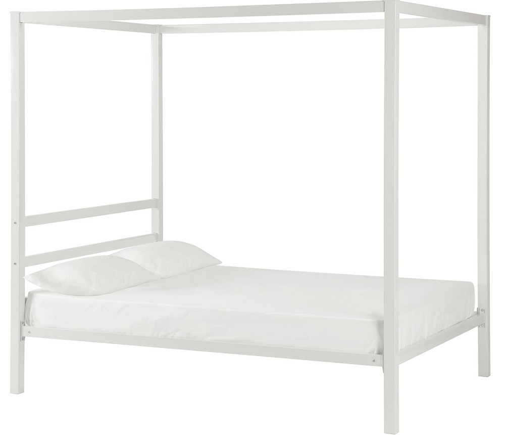 Alphason Modern White Metal 4ft 6in Double Bed