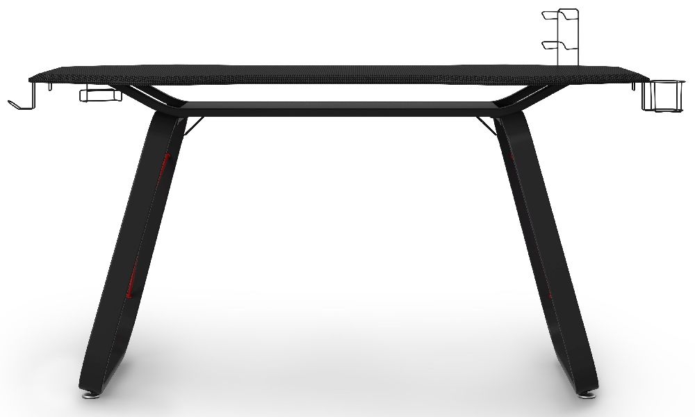 Alphason Oblivion Black And Red Gaming Desk Aw9220