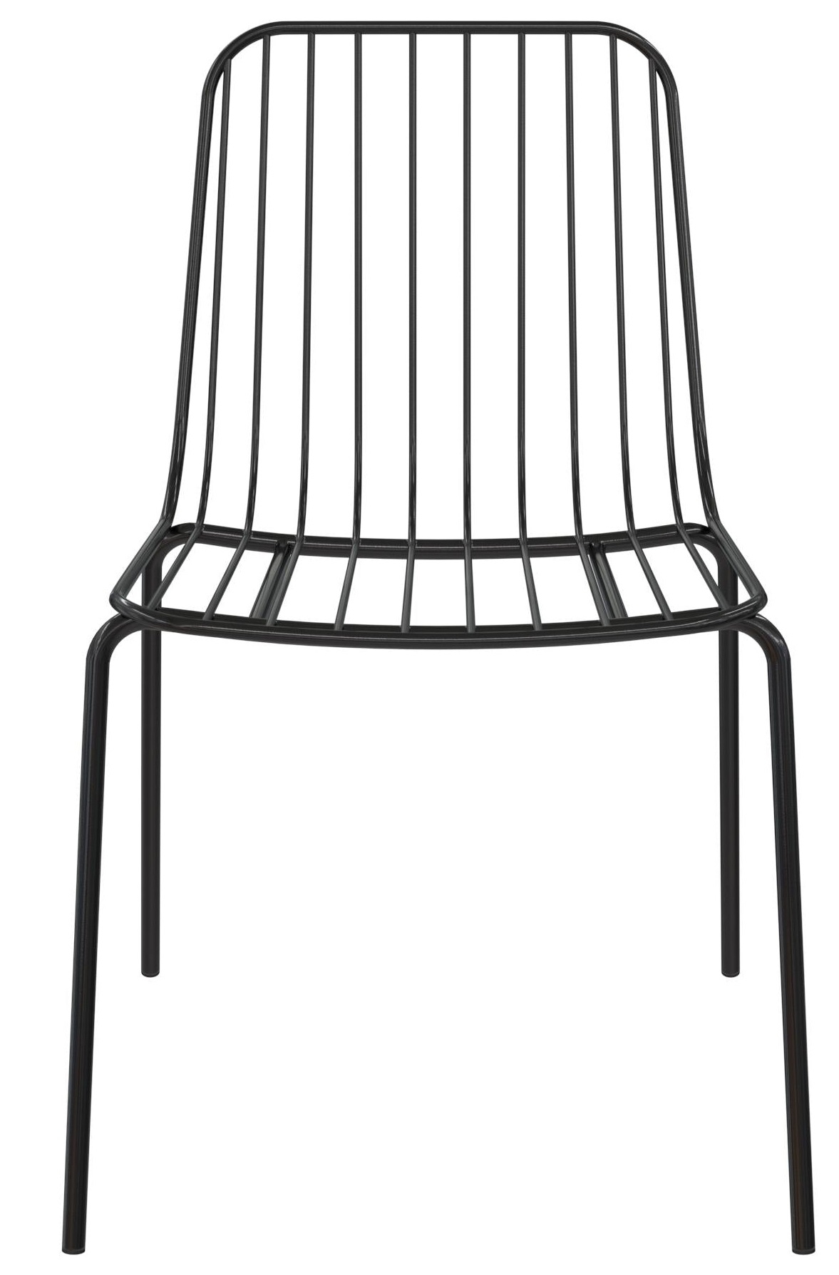 Alphason Caden Black Metal Wire Dining Chair Sold In Pairs