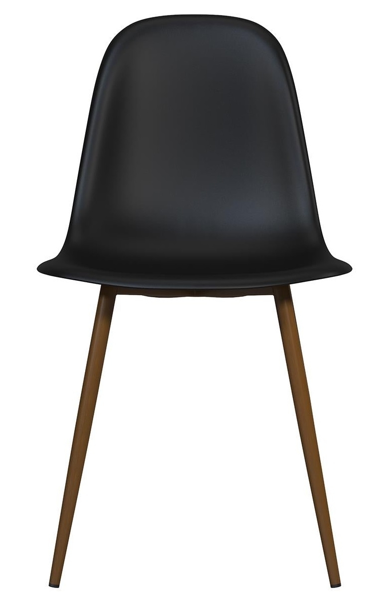 Alphason Copley Black Plastic Dining Chair Sold In Pairs