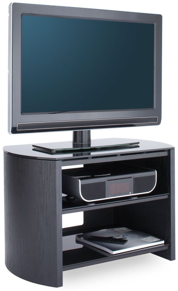 Alphason Finewood Black Oak Tv Unit For 32inch Fw750bvb