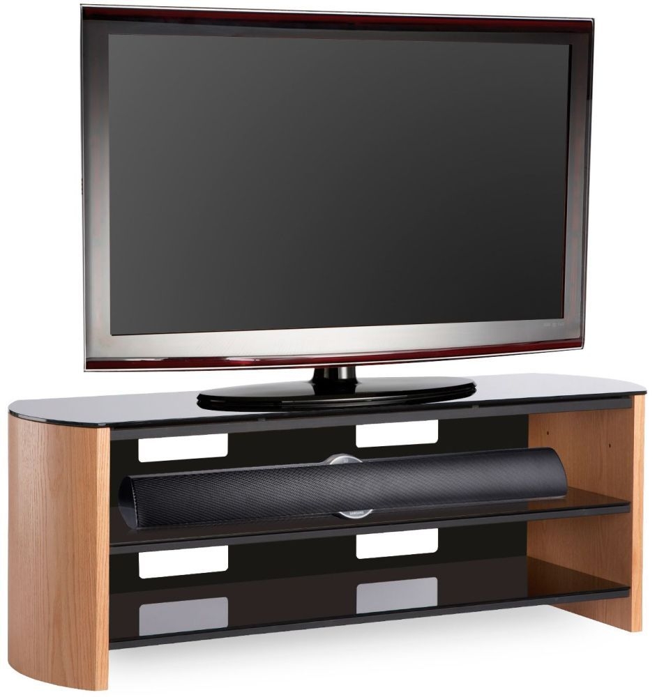 Alphason Finewood Light Oak Tv Unit For 58inch Fw1350lob