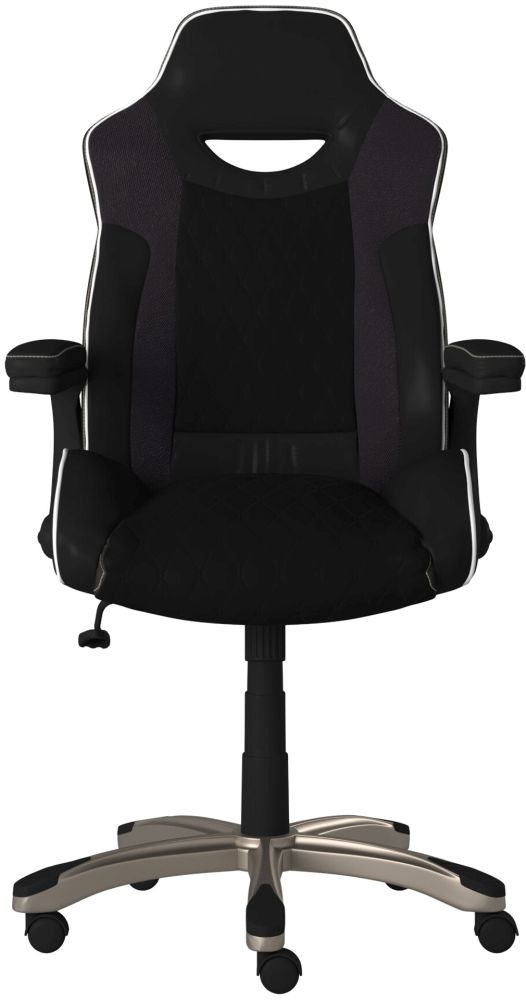 Alphason Silverstone Black Faux Leather Office Chair Aoc2282blk