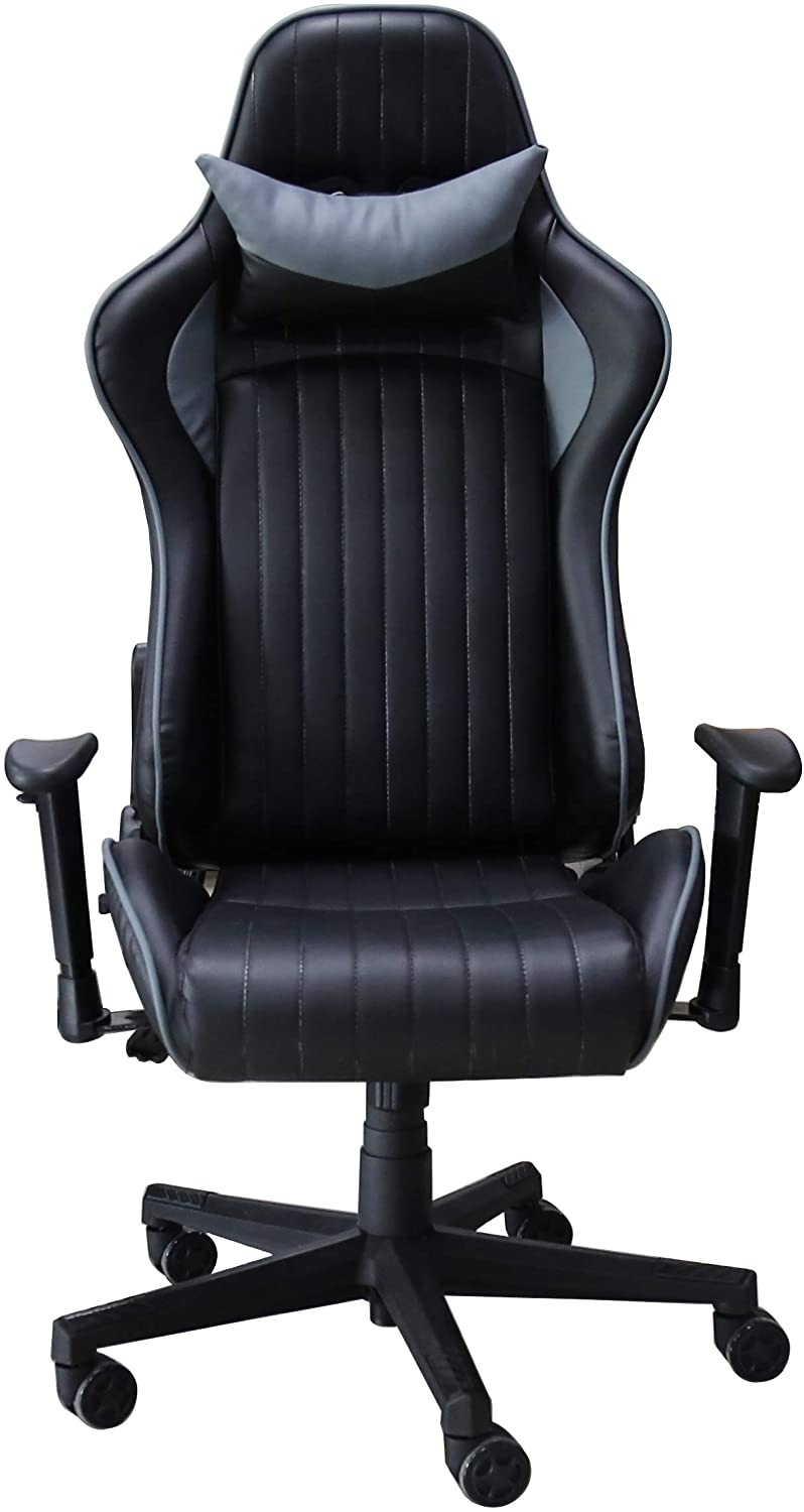 Alphason Senna Black And Grey Faux Leather Office Chair Aoc5126gry