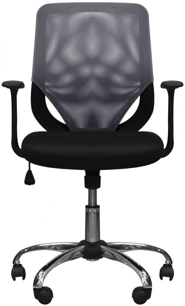 Alphason Atlanta Mesh Fabric Office Chair Black And Grey Aoc9201mgry