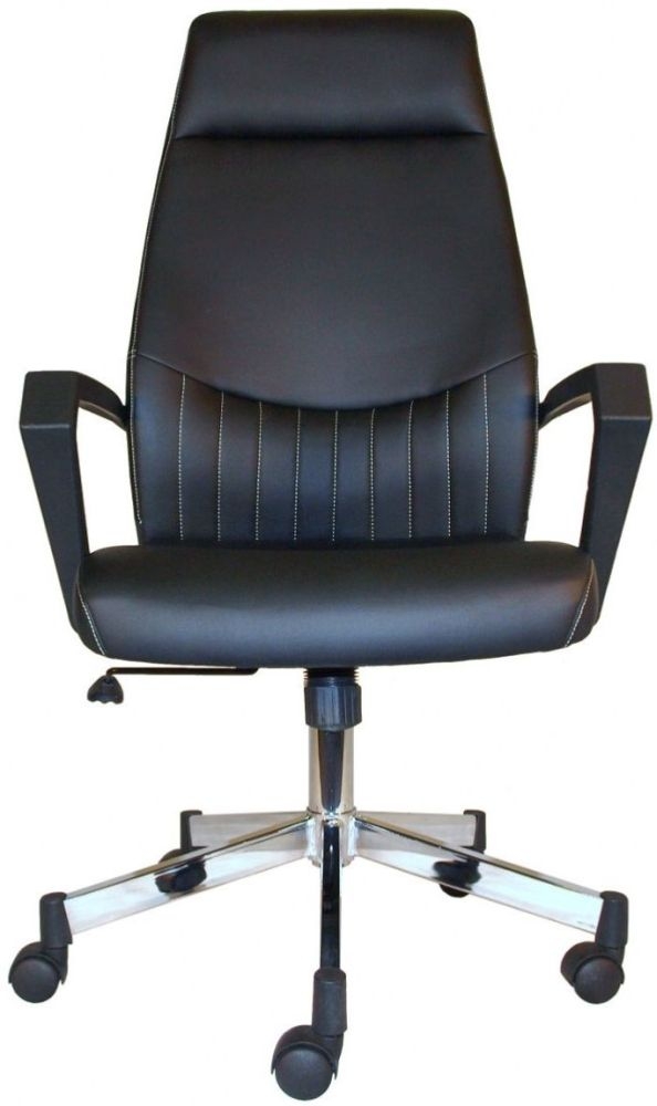 Alphason Brooklyn Black High Back Faux Leather Office Chair Aoc3122hbblk