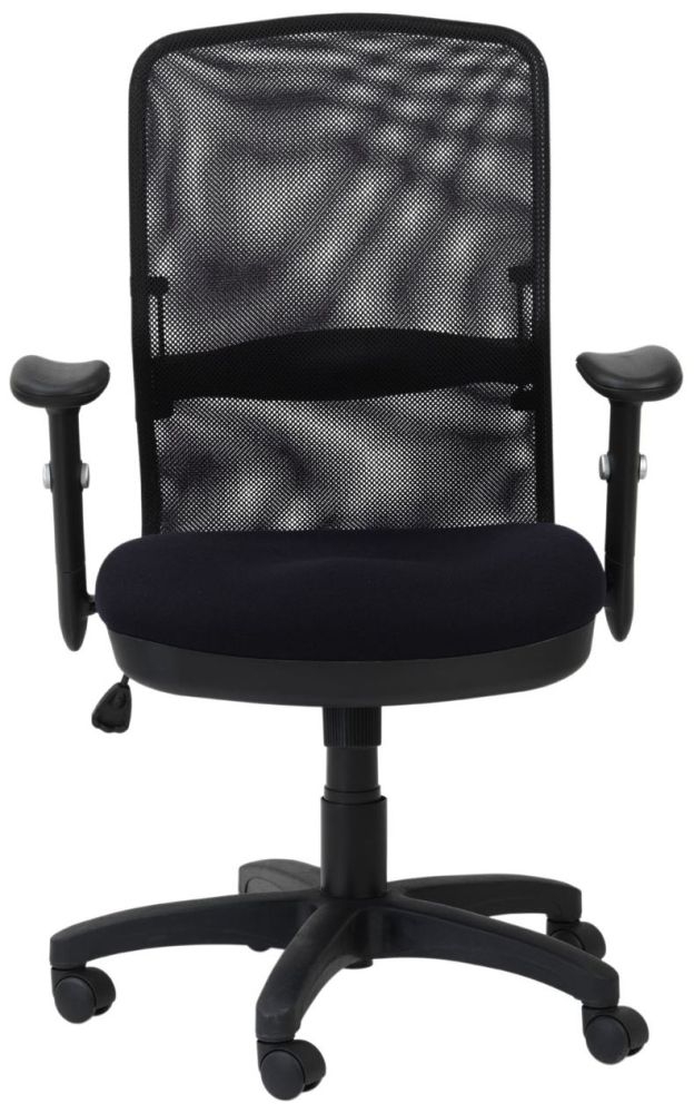 Alphason Dakota Black Mesh Fabric Office Chair Aoc9200m
