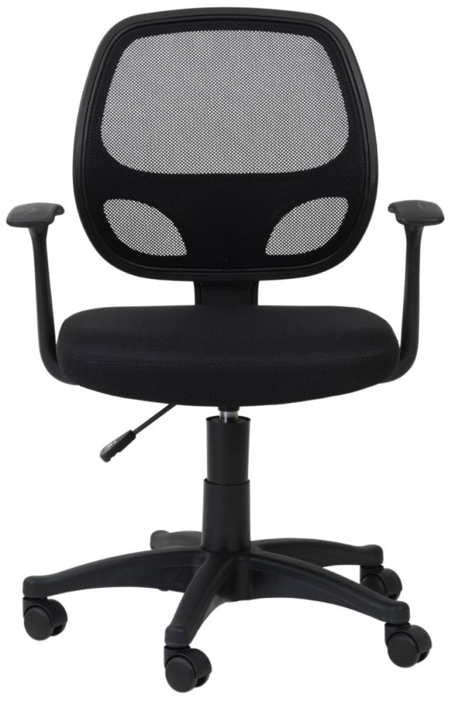 Alphason Davis Black Mesh Fabric Office Chair Aoc9118mbk