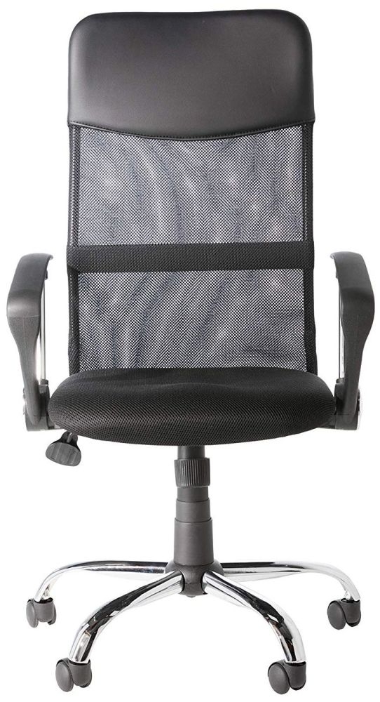 Alphason Orlando Black Mesh Fabric Office Chair Aoc4087blk