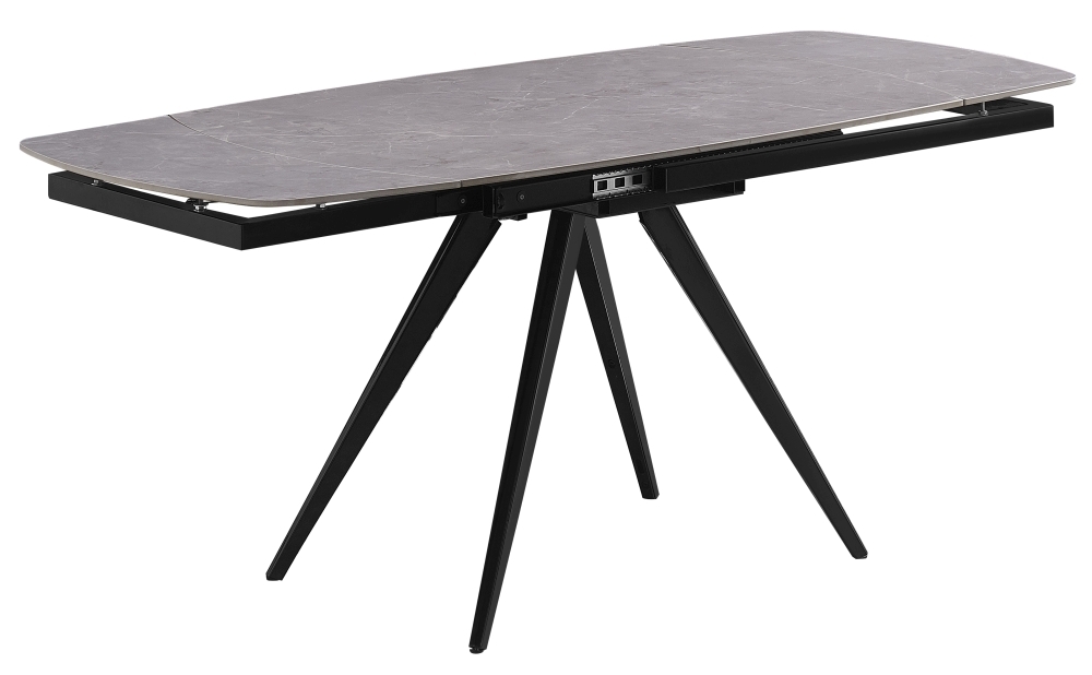 Daniela Grey Ceramic Top 46 Seater Extending Dining Table 120cm180cm