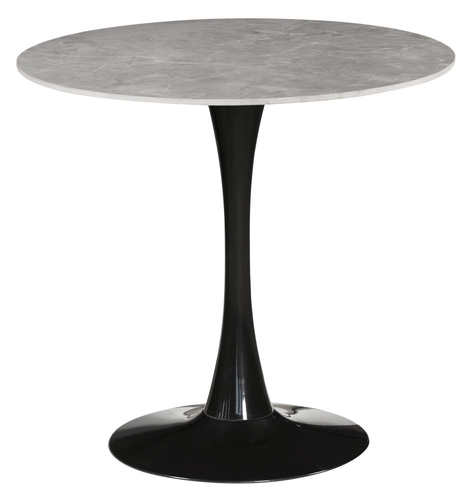 Bromley Grey Ceramic Top 2 Seater Round Dining Table 80cm