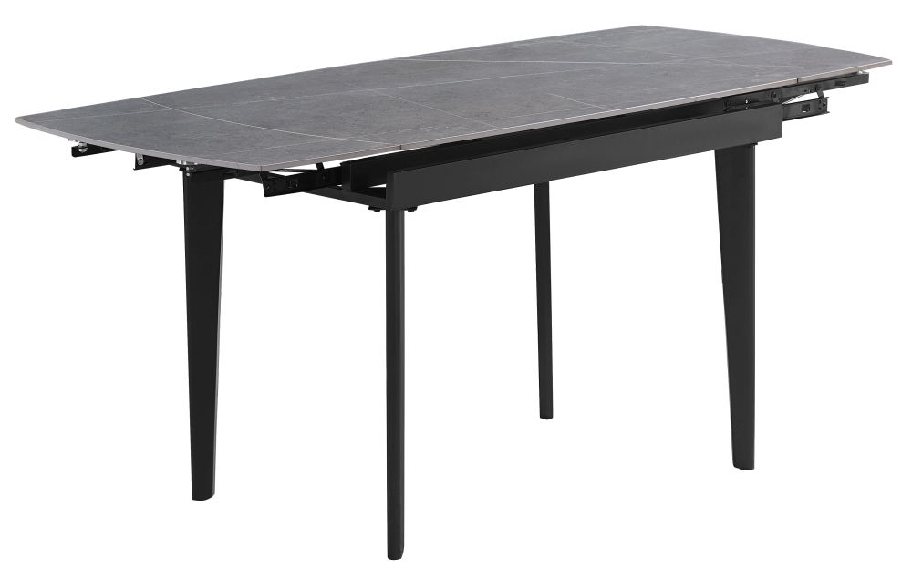 Mayfair Dark Grey Ceramic Top 46 Seater Extending Dining Table 120cm180cm