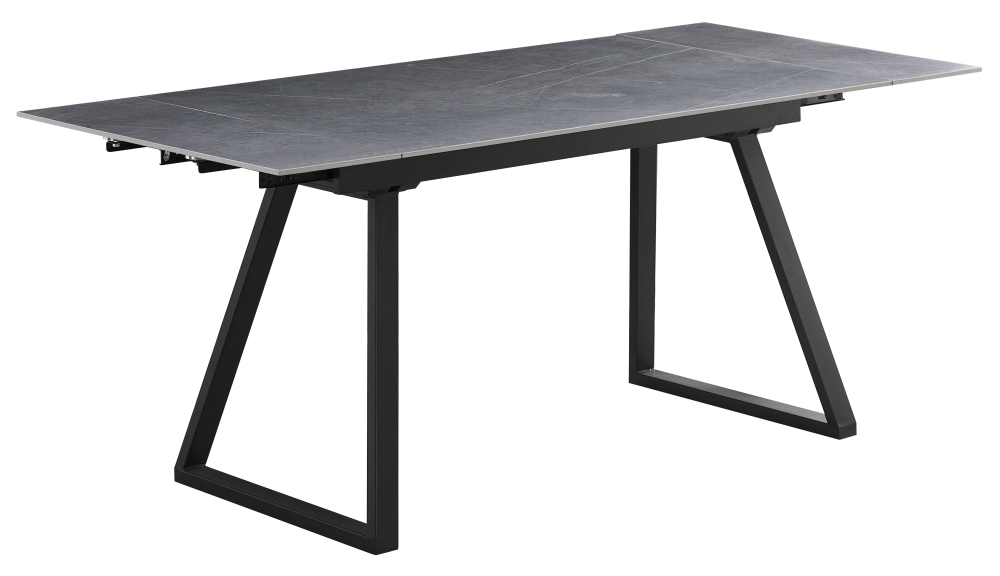 Charlton Dark Grey Ceramic Top 46 Seater Extending Dining Table 140cm200cm