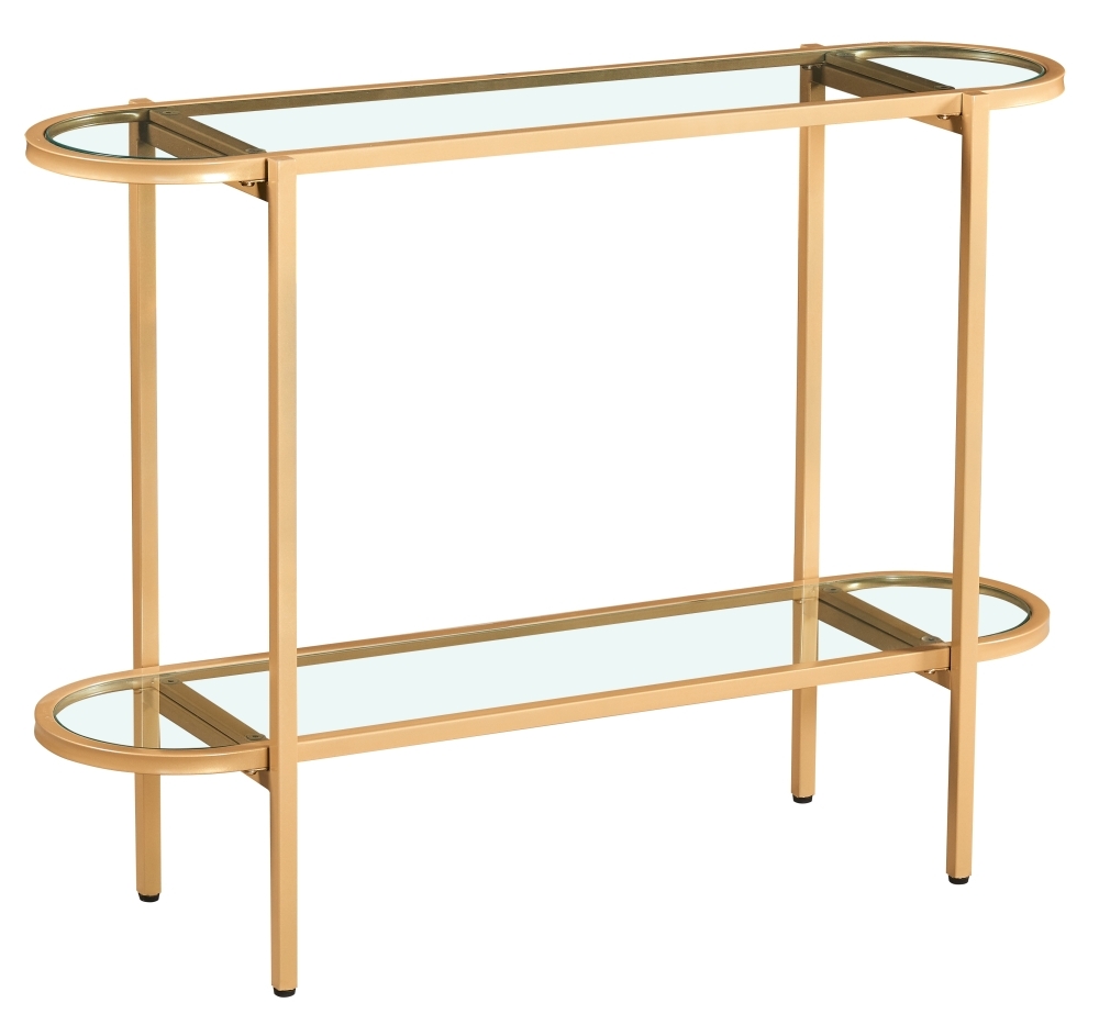 Chester Glass And Gold Console Table
