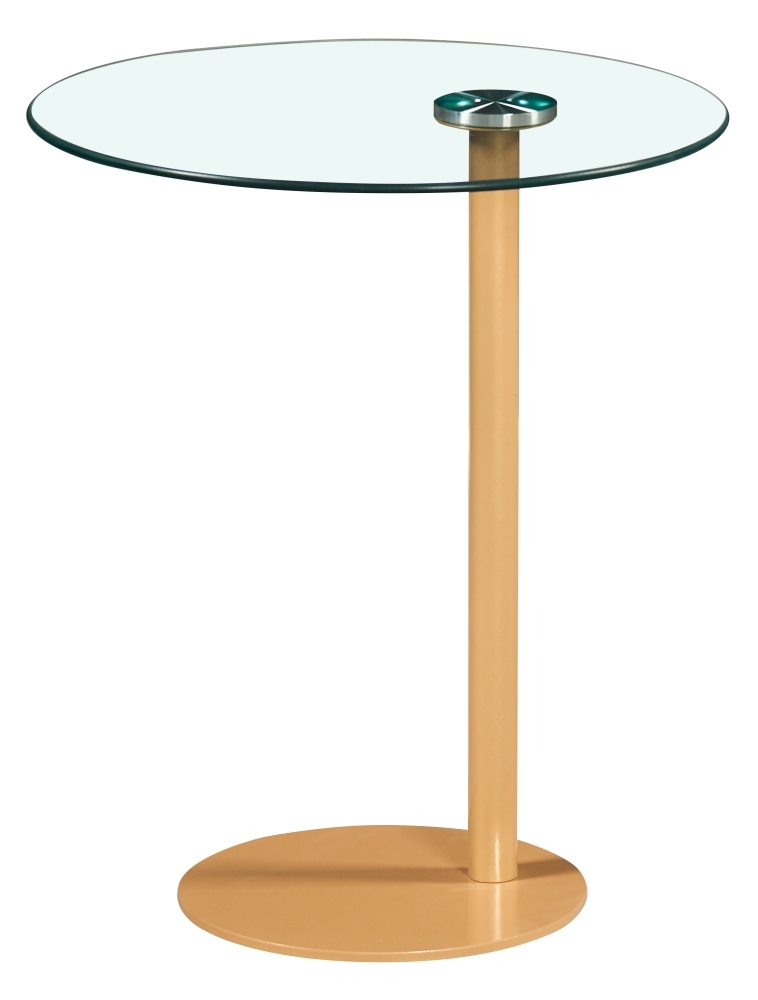 Hayes Glass And Gold Side Table