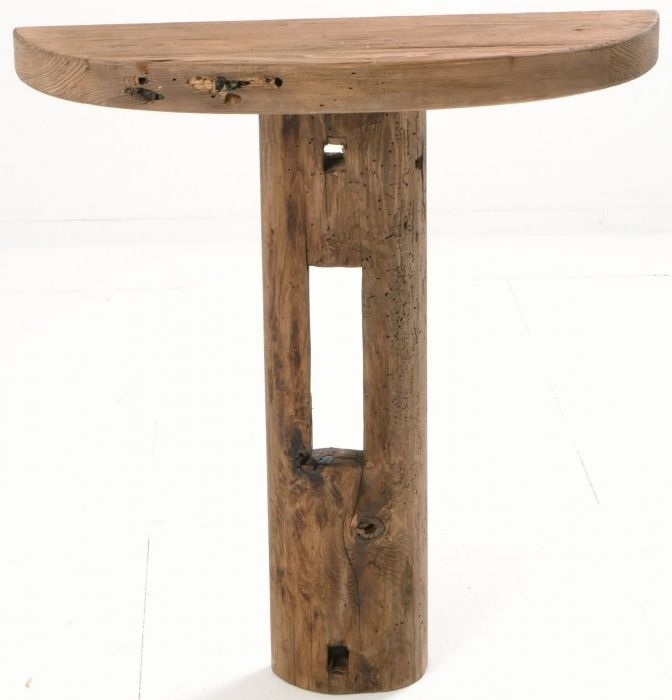 Ancient Mariner Fair Isle Reclaimed Pine Wall Standing Console Table Clearance Fs734