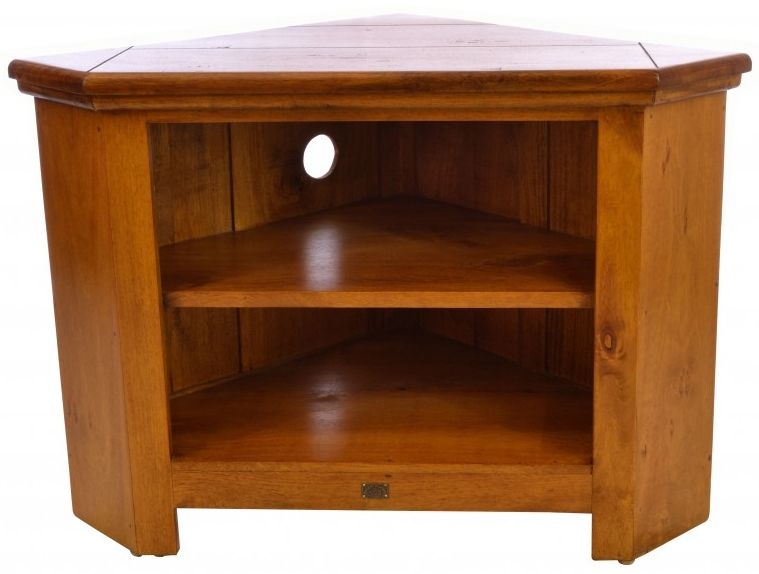Product photograph of Ancient Mariner East Indies Dark Mango Wood Corner Tv Unit from Choice Furniture Superstore