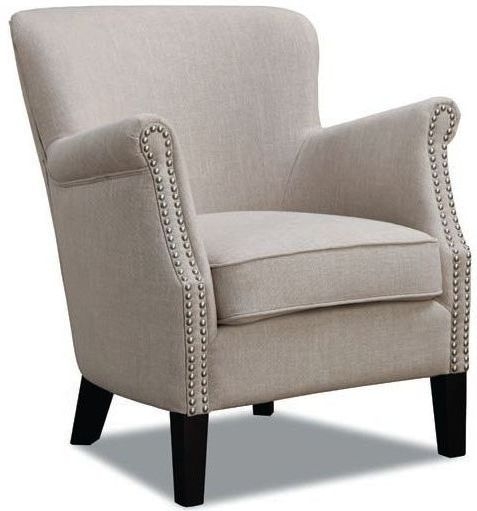 Harlow Beige Fabric Armchair