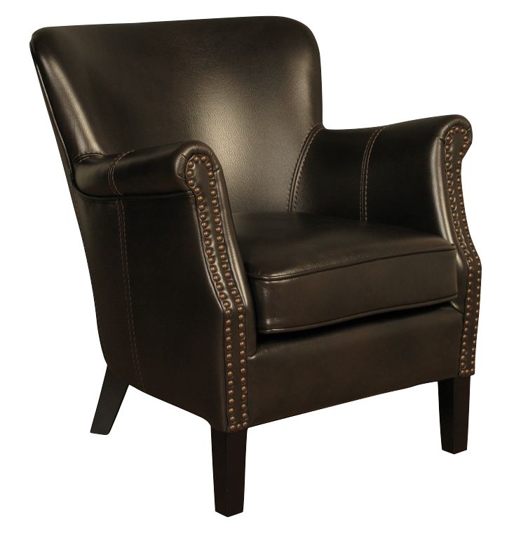 Harlow Brown Leather Armchair
