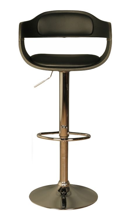 Anna Black And Chrome Bar Stool Sold In Pairs