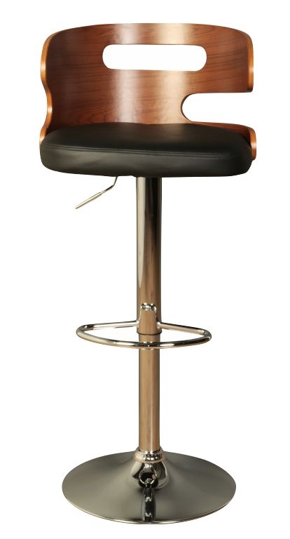 Erin Brown And Chrome Bar Stool Sold In Pairs