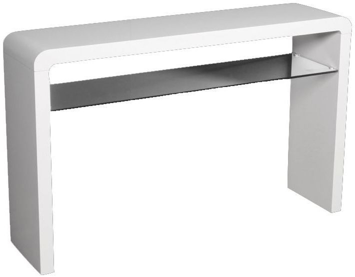 Clarus White Large Console Table