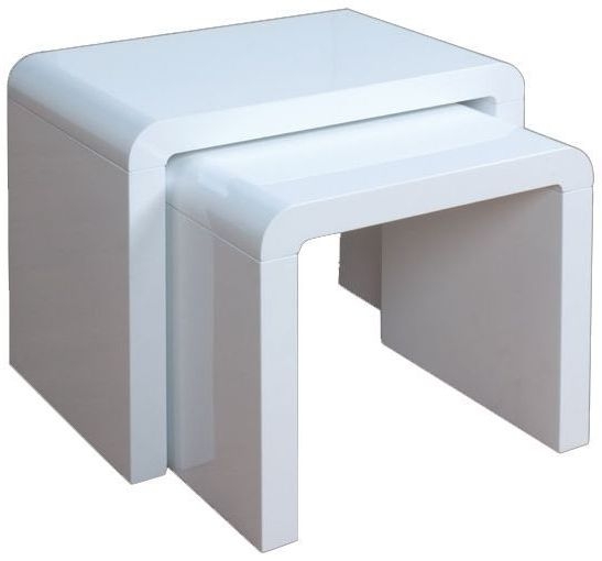 Clarus White Nest Of Tables