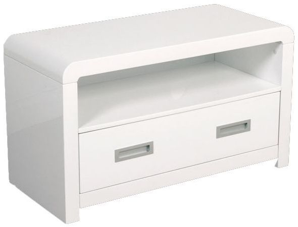 Clarus White Tv And Dvd Unit