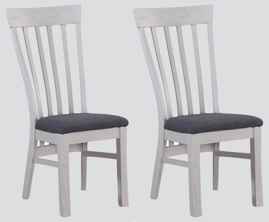 Kilmore Grey Painted Dining Chair Pair Clearance Fss13263