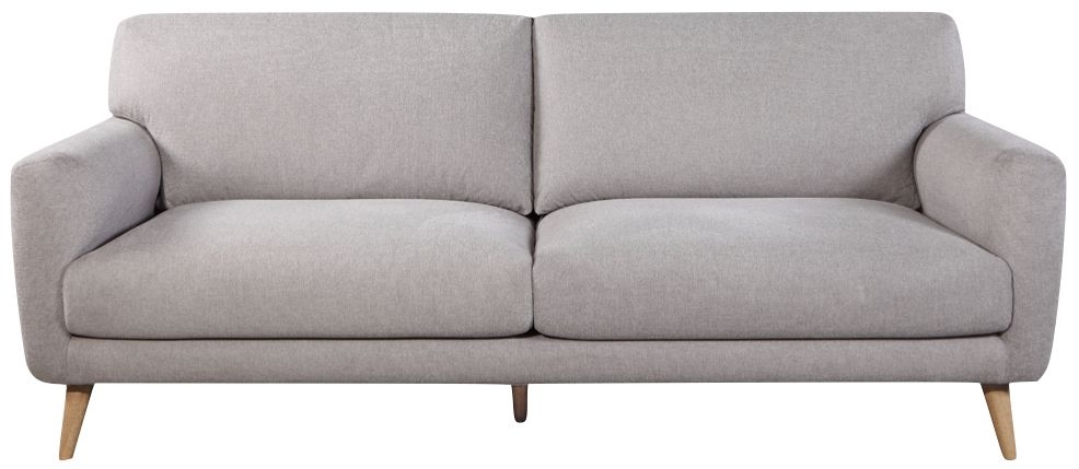 Enya Grey Fabric 3 Seater Sofa