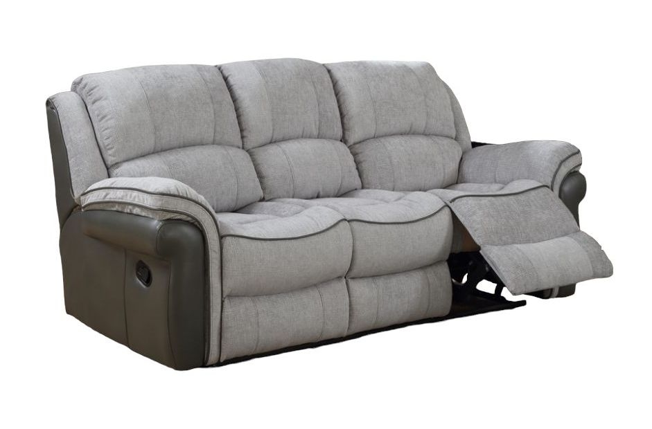 Farnham Fusion Grey 3 Seater Recliner Sofa