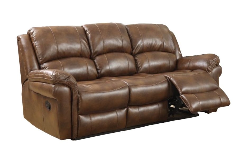 Farnham Tan Leather 3 Seater Recliner Sofa