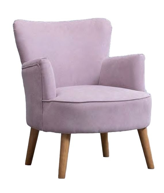Keira Violet Fabric Armchair