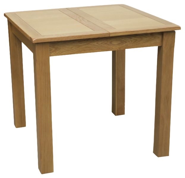 Kilmore Oak Extending Dining Table 80cm Seats 4 Diners Rectangular Top