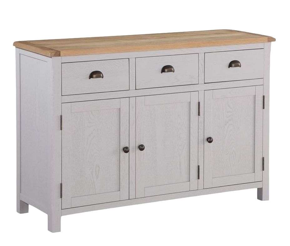 Kilmore Large Sideboard Oak And Grey Painted