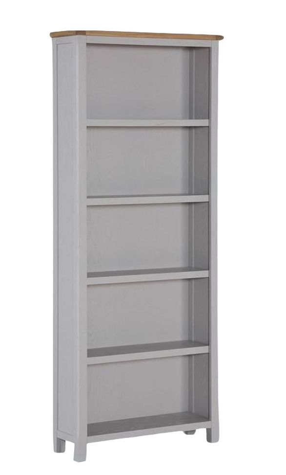 Kilmore Tall Bookcase Oak And Grey Painted