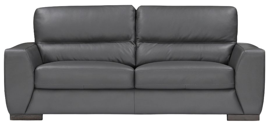 Nuova Grey Moon 3 Seater Sofa Leather