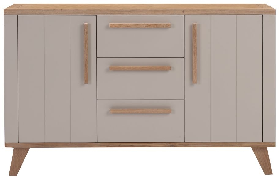 Rimini 2 Door Sideboard Oak And Stone Painted