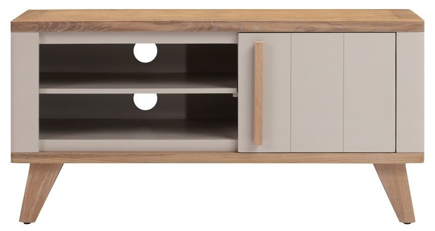 Rimini Tv Unit Oak And Stone Painted