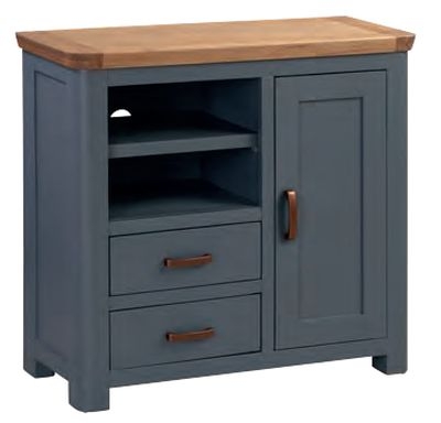 Treviso Midnight Blue And Oak Tv Unit