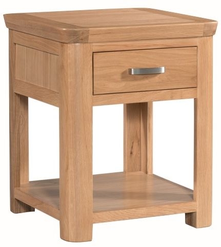 Treviso Oak 1 Drawer Lamp Table