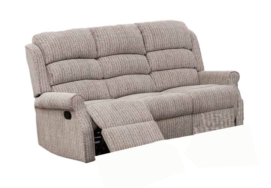 Windsor Natural Fabric 3 Seater Recliner Sofa