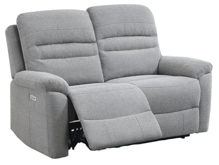 Belford Grey Fabric 2 Seater Recliner Sofa Upholstered
