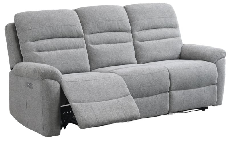 Belford Grey Fabric 32 Recliner Sofa Suite Upholstered