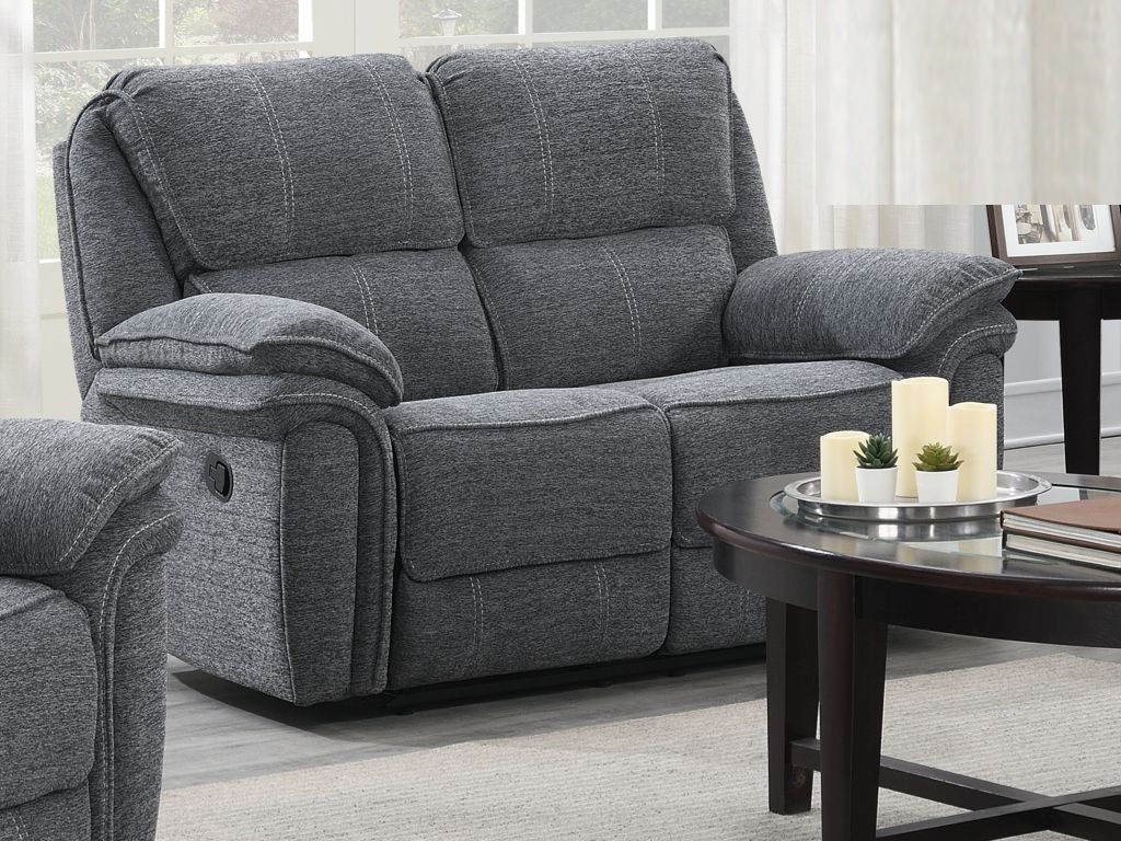 Belmont Grey Fabric 2 Seater Sofa