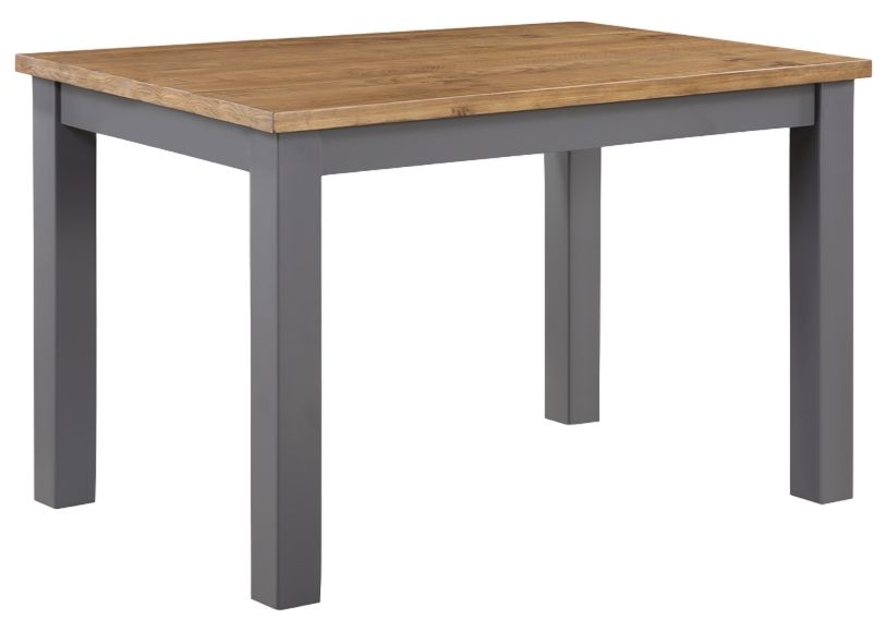 Glenmore Rustic Pine Dining Table 120cm Seats 4 Diners Rectangular Top